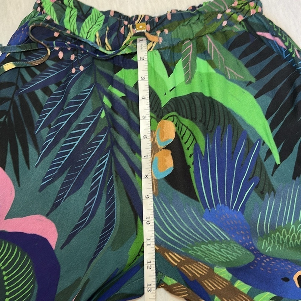 Farm Rio Pants Womens Ex-Small Tropique Embroidered Floral Anthropologie - Picture 8 of 15